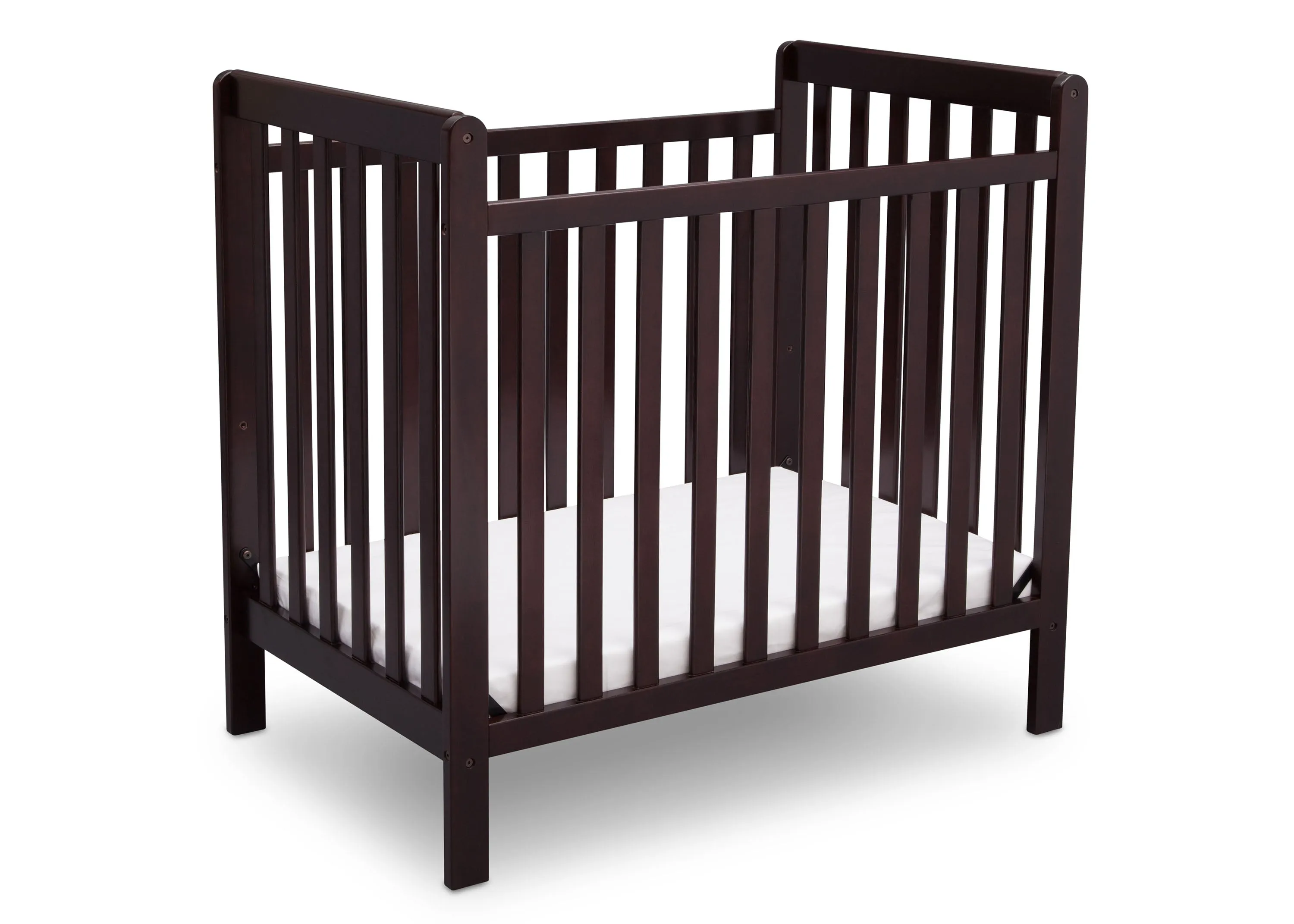 Classic Mini Crib with 2.75-inch Mattress - Convertible to Twin Bed
