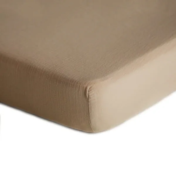 Extra Soft Muslin Crib Sheet - Natural