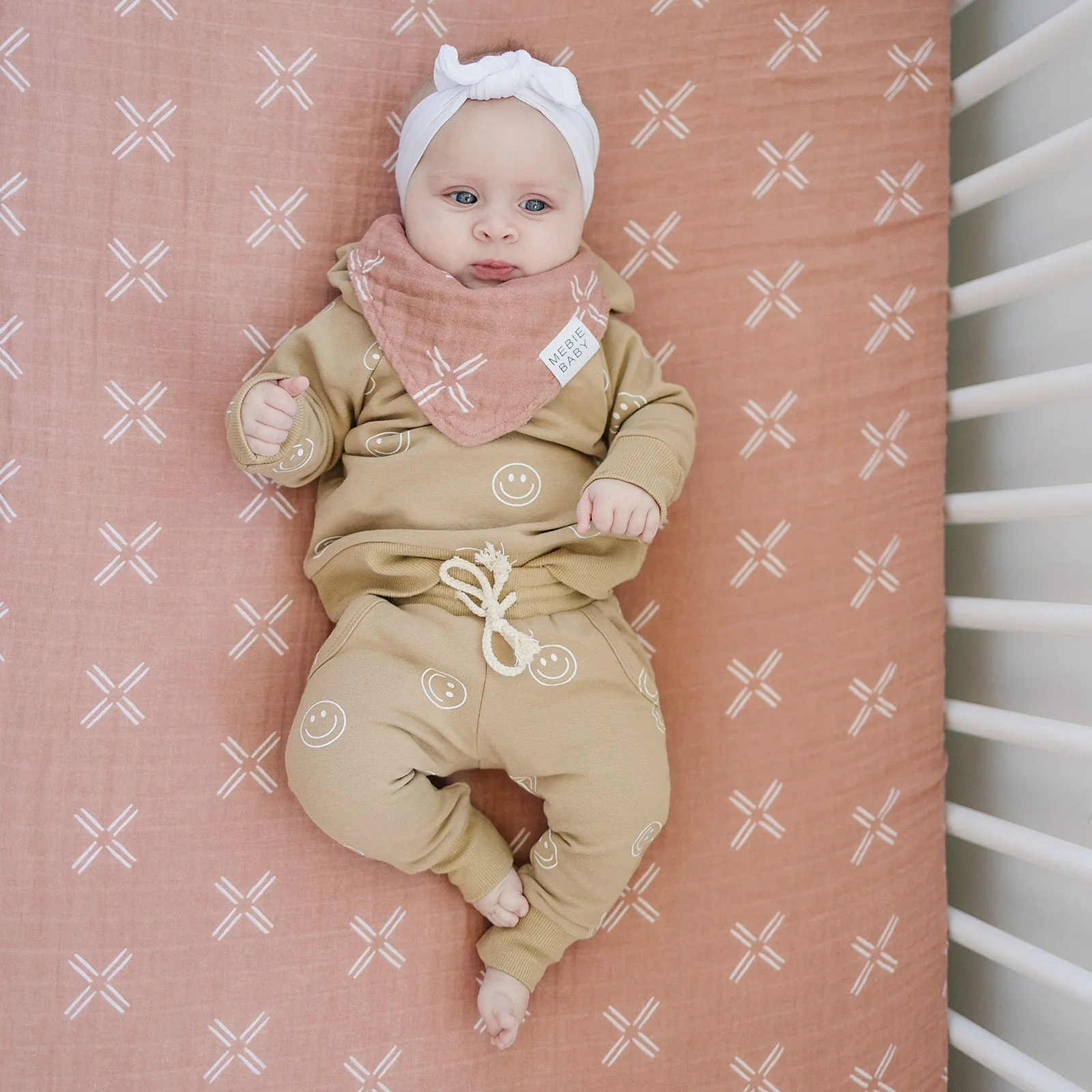 Just Peachy Muslin Crib Sheet