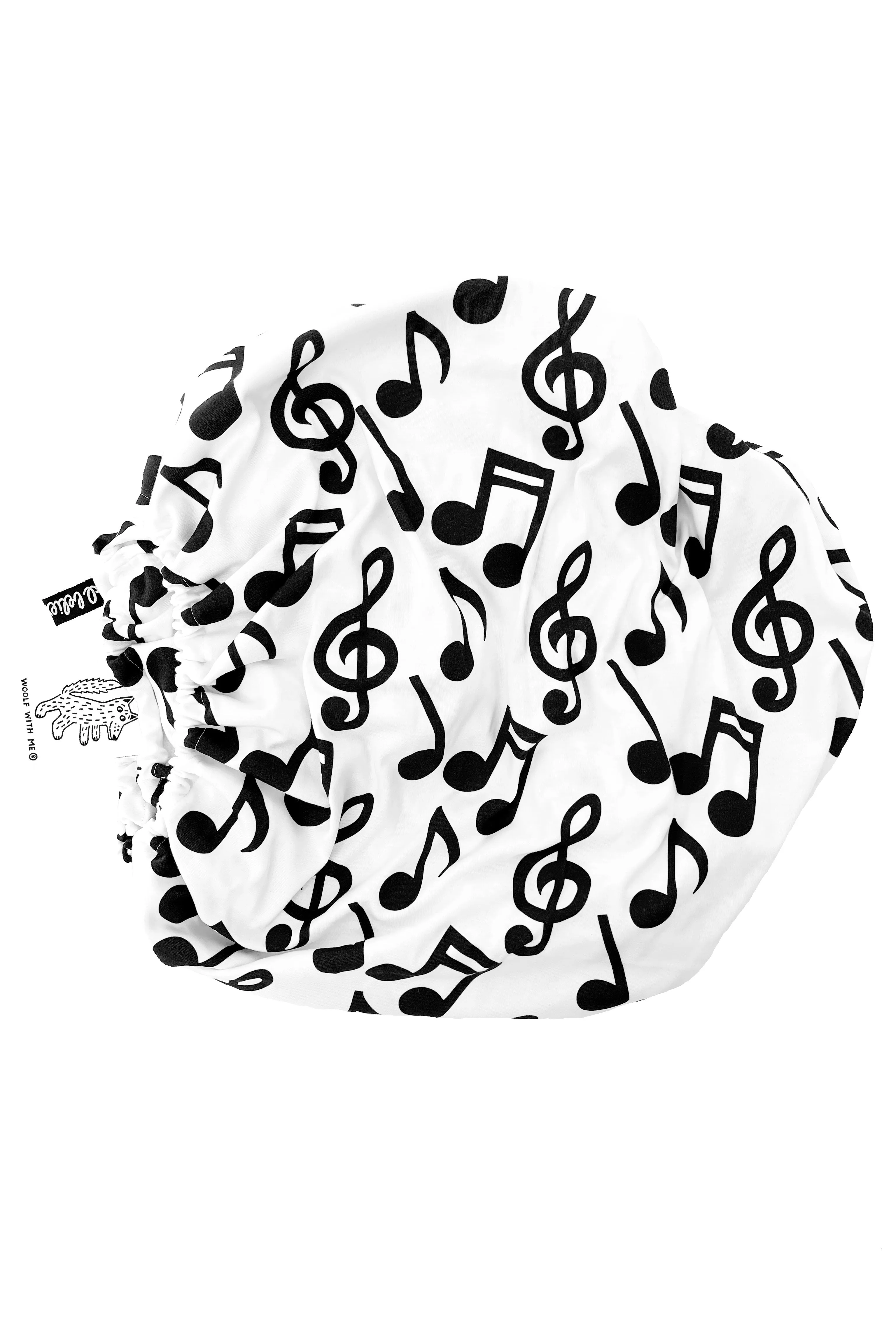 Organic Crib Sheet Musical Notes